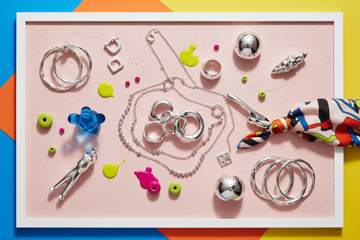 Dopamine Decor: High-Impact Hues - 925 Silver Jewelery