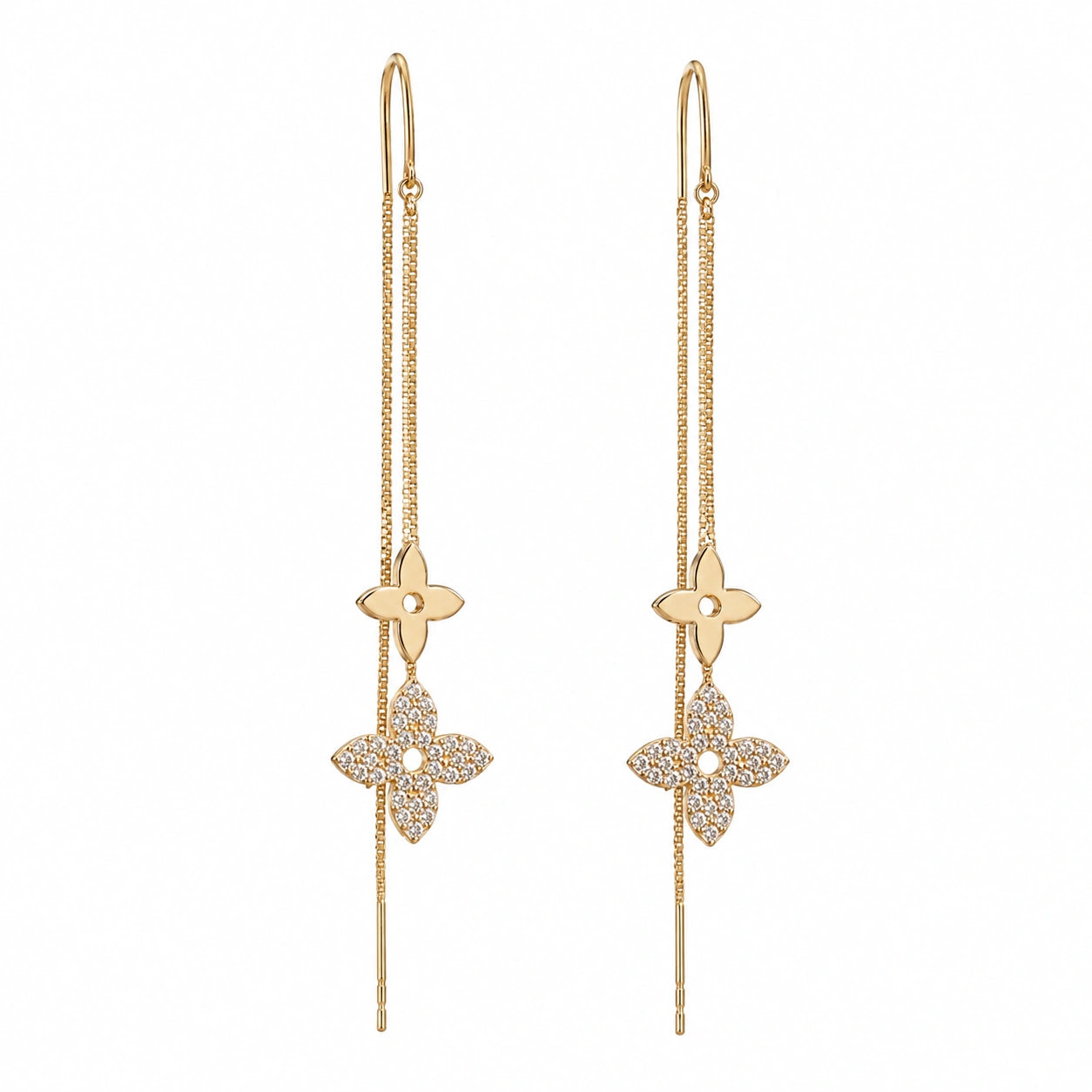 Floral Tassel Earrings