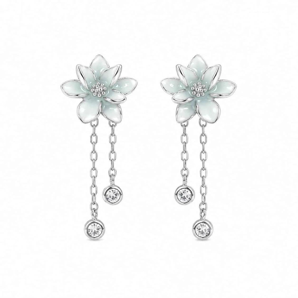 Floral Tassel Earrings