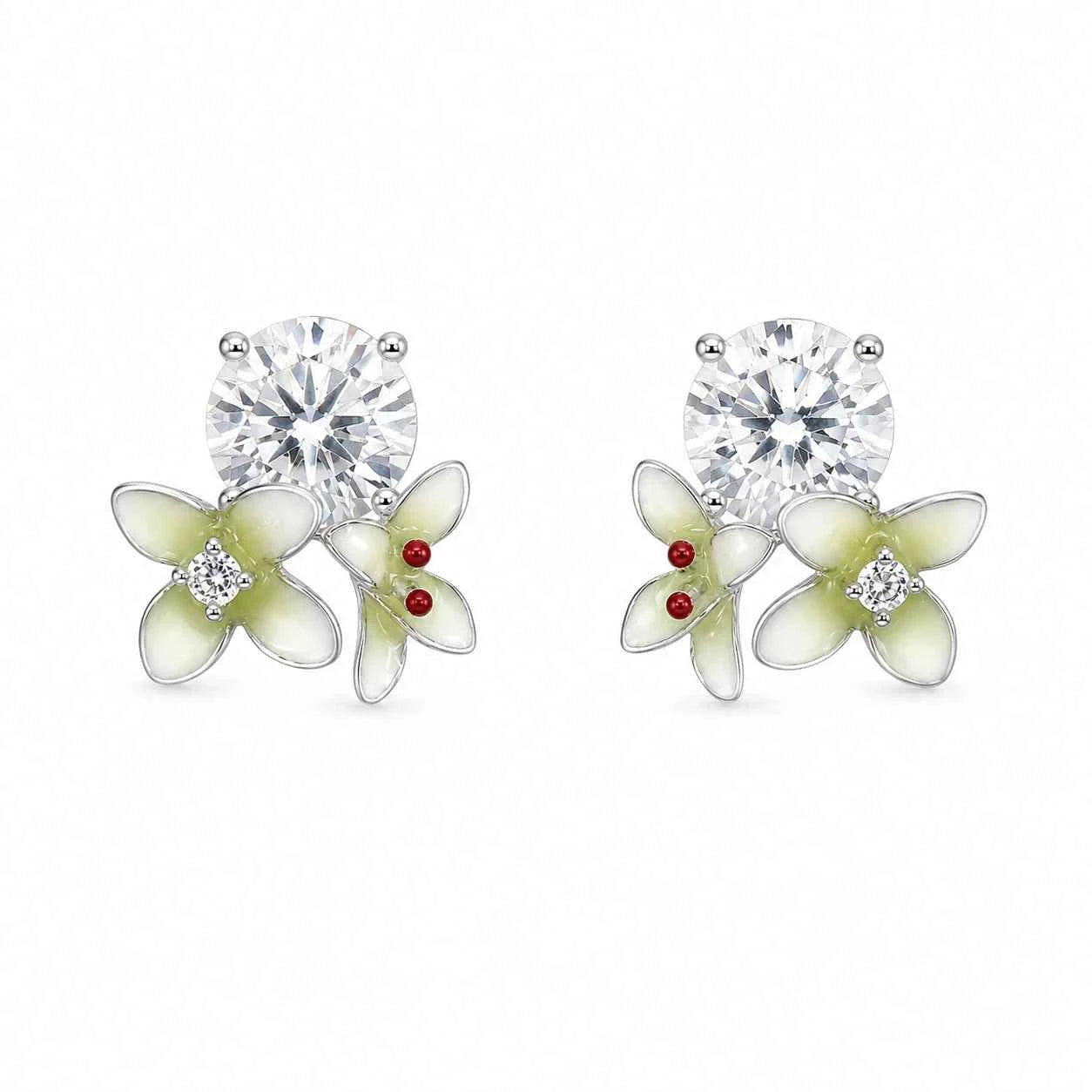 Blossom Garden Floral Stud Earrings