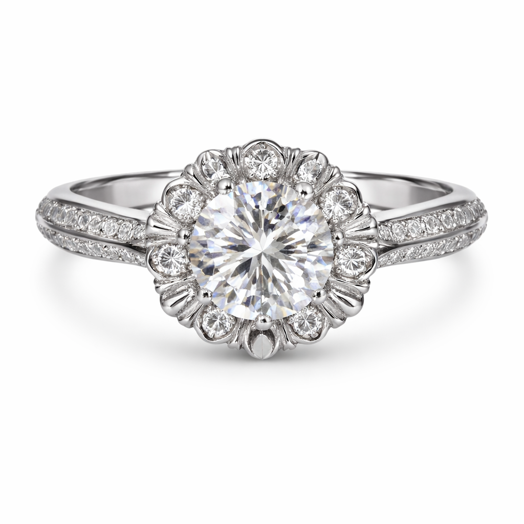 Aurora Bloom Halo Ring