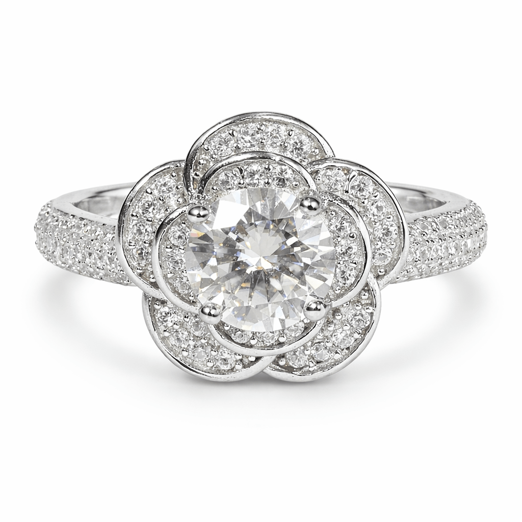 Eternal Blossom Sparkle Ring - Silvorn India