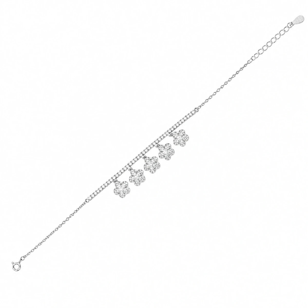 Luxury Quatrefoil Charm Tennis Bracelet for Women - Silvorn India