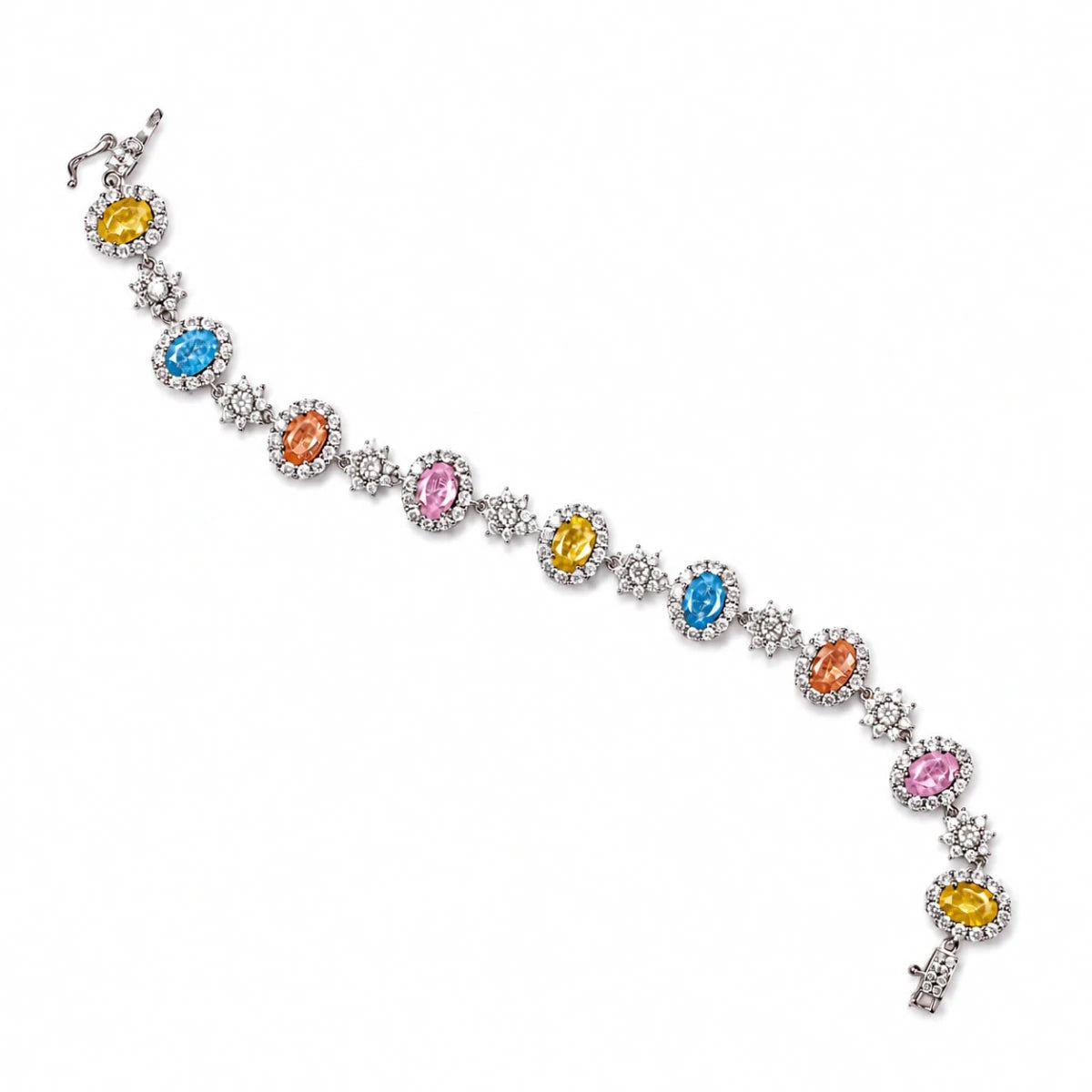 Pastel Prism Floral Bracelet - Silvorn India