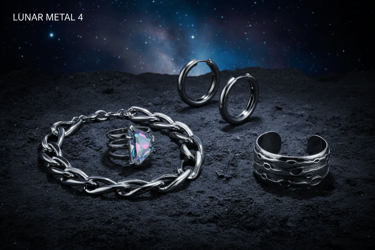 The "Lunar" Metal and Madurai Traditions - 925 Silver Jewelery