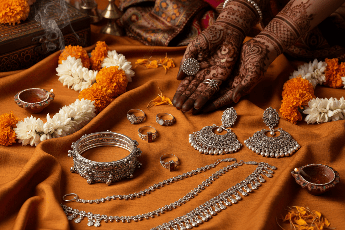 Why Modern Indian Brides Are Choosing 925 Silver for Haldi & Mehendi Ceremonies - 925 Silver Jewelery