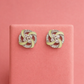 Mint Swirl Pinwheel Studs