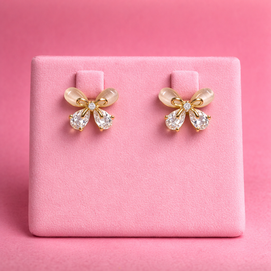 Butterfly Bliss Cat’s Eye & Zirconia Studs