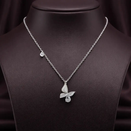 Celeste Butterfly Pearl Elegance Necklace