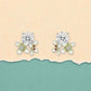Blossom Garden Floral Stud Earrings
