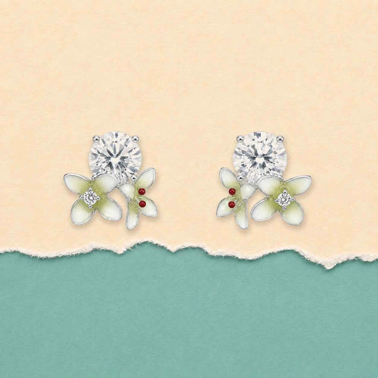Blossom Garden Floral Stud Earrings