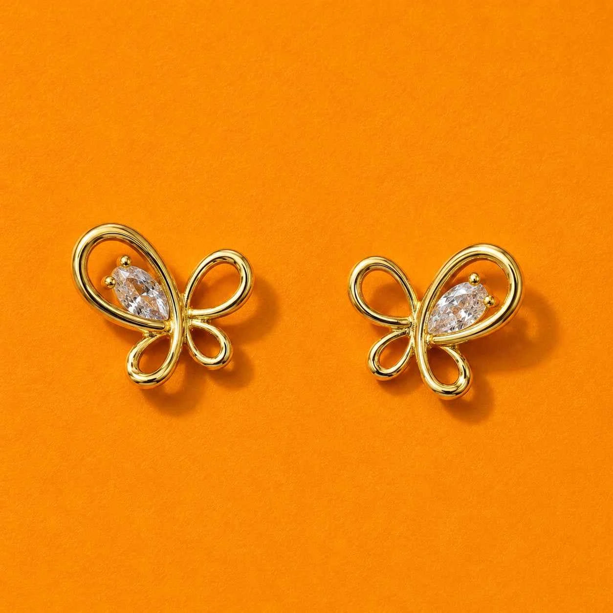 Butterfly Grace Stud Earrings
