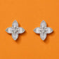 Celestia Baguette Bloom Stud Earrings