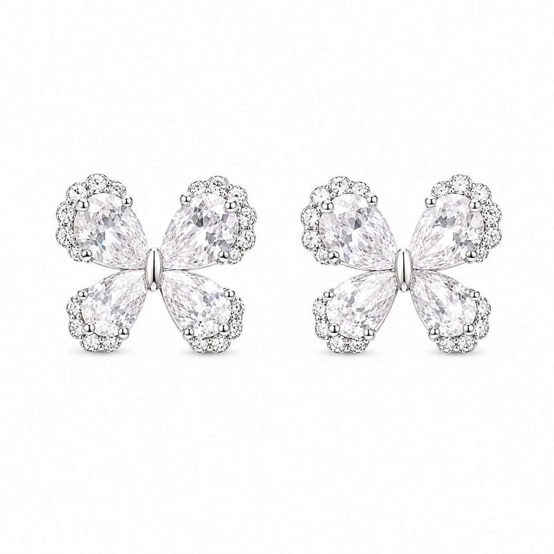 Celestial Flutter Halo Stud Earrings