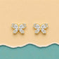 Crystal Butterfly Stud Earrings