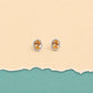 Golden Aura Halo Stud Earrings