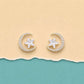 Moon Star Stud Earrings