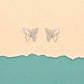 Mother of Pearl Butterfly Stud Earrings