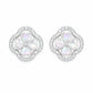 Mother of Pearl Flower Stud