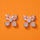 Rose Blossom Bow Stud Earrings