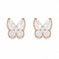 Rose Gold Butterfly Stud - 925 Silver Jewelery