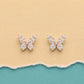 Rose Gold Flutter Studs