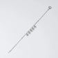 925 Sterling Silver Leaf Drop Bracelet with Cubic Zirconia Stones - Silvorn India