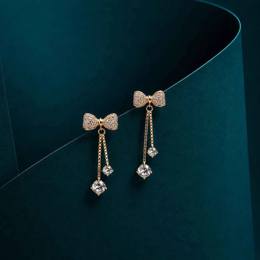 Bow Tassel Earrings