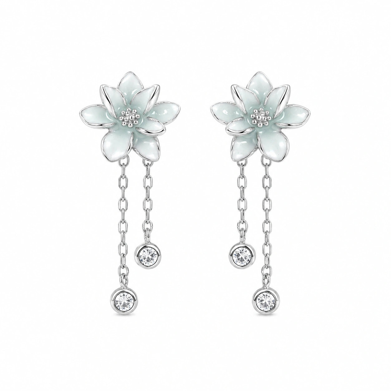Floral Tassel Earrings