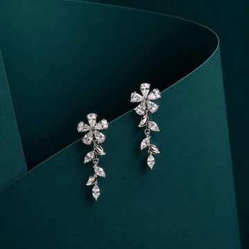 Floral Vine Drop Earrings