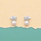 Pearl Blossom Stud Earrings