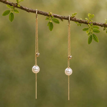 Pearl Tassel Earrings