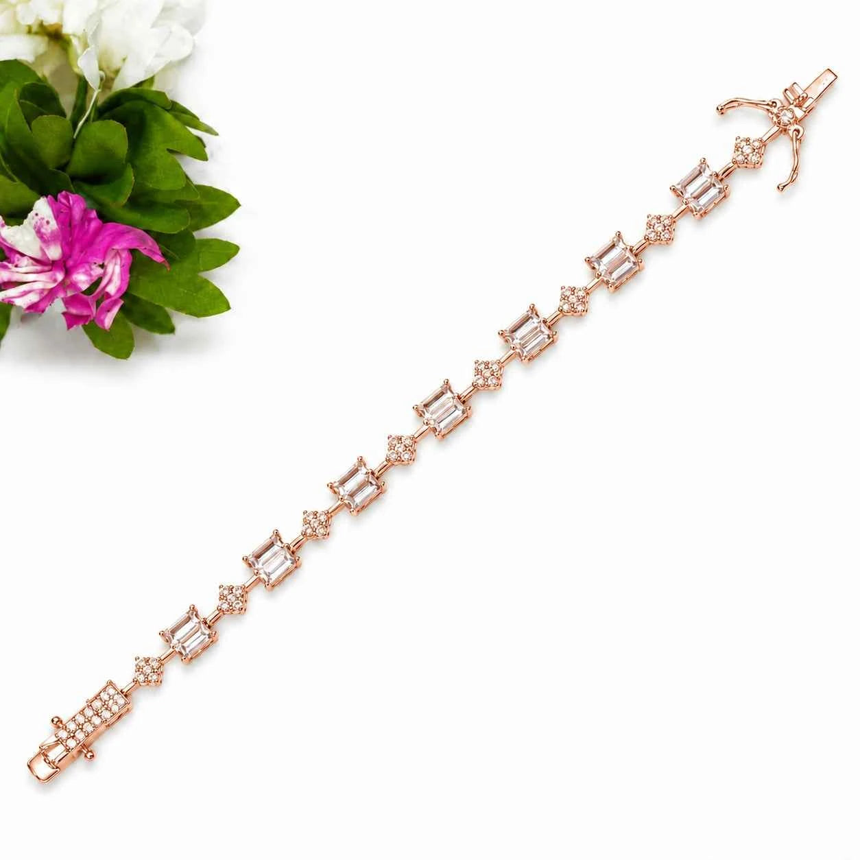 Regal Crystal Link Bracelet