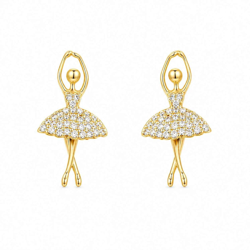 Ballerina Grace Stud Earrings