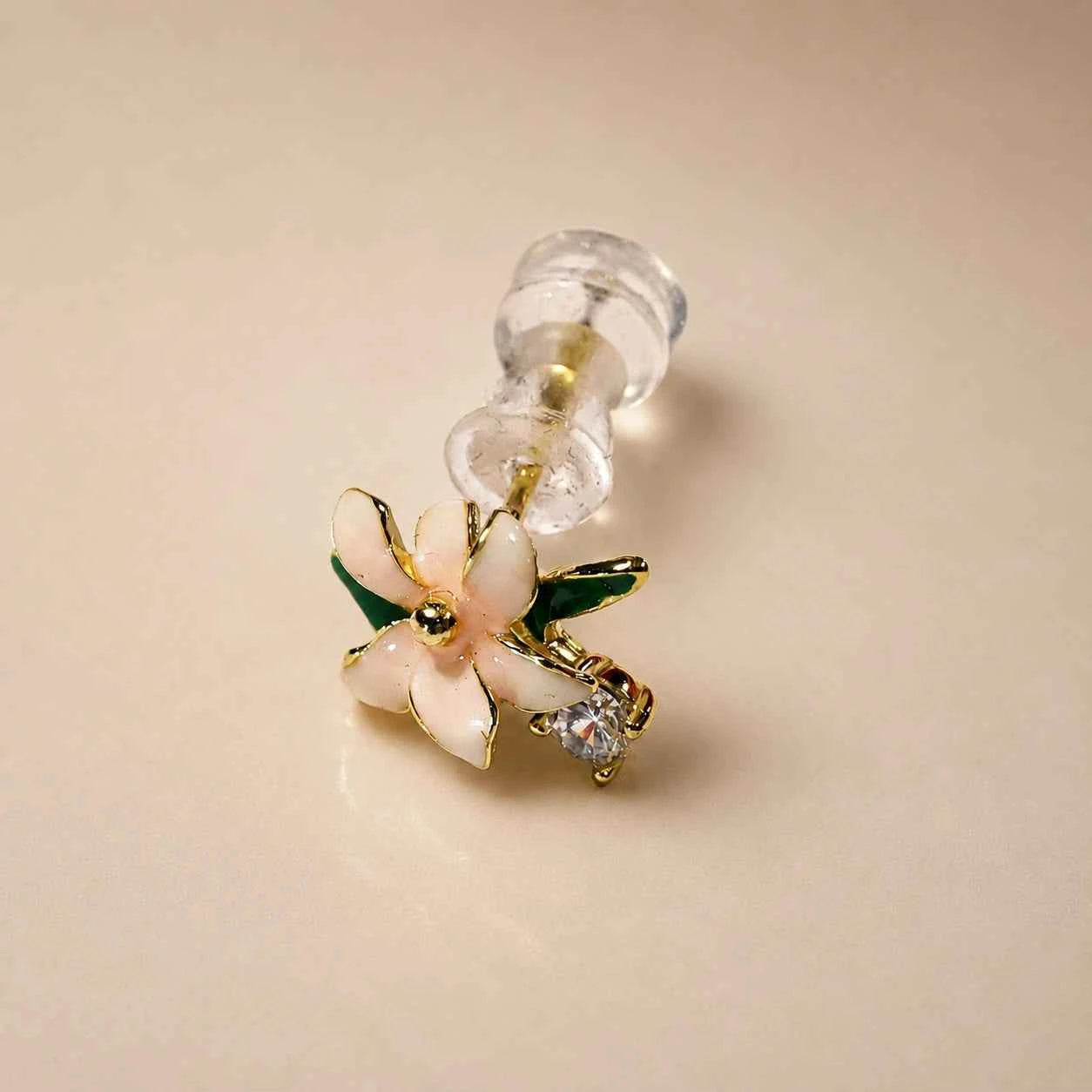 Blossom Spark Floral Stud Earrings