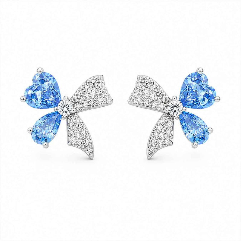 Butterfly Bow Stud Earrings