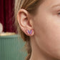 Blush Butterfly Rose Gold Stud Earrings