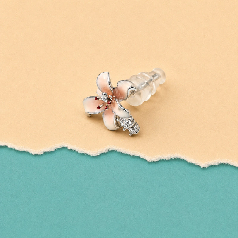 Blush Lily Bloom Stud Earrings