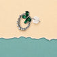 Butterfly Crystal Hoop Stud Earrings