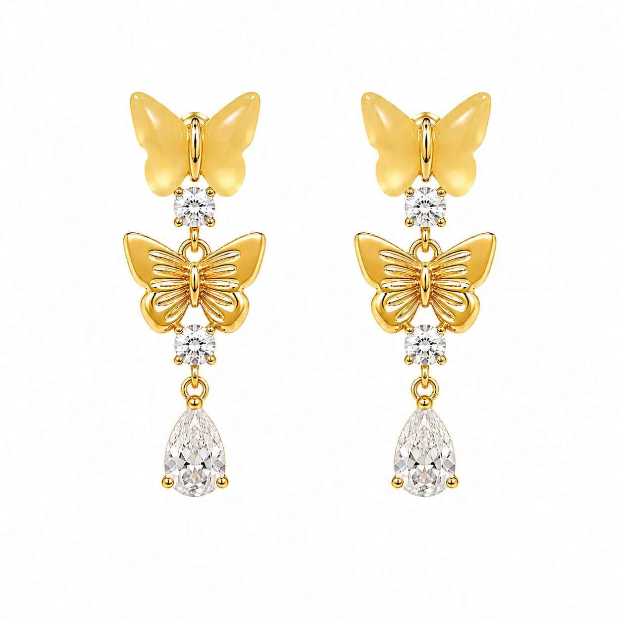 Butterfly Drop Earrings