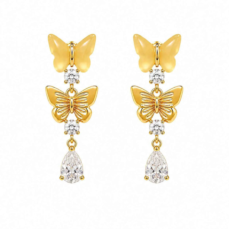 Butterfly Drop Earrings