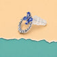 Butterfly Halo Stud Earrings