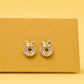 Butterfly Halo Studs