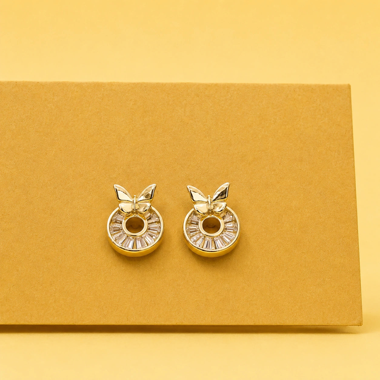 Butterfly Halo Studs