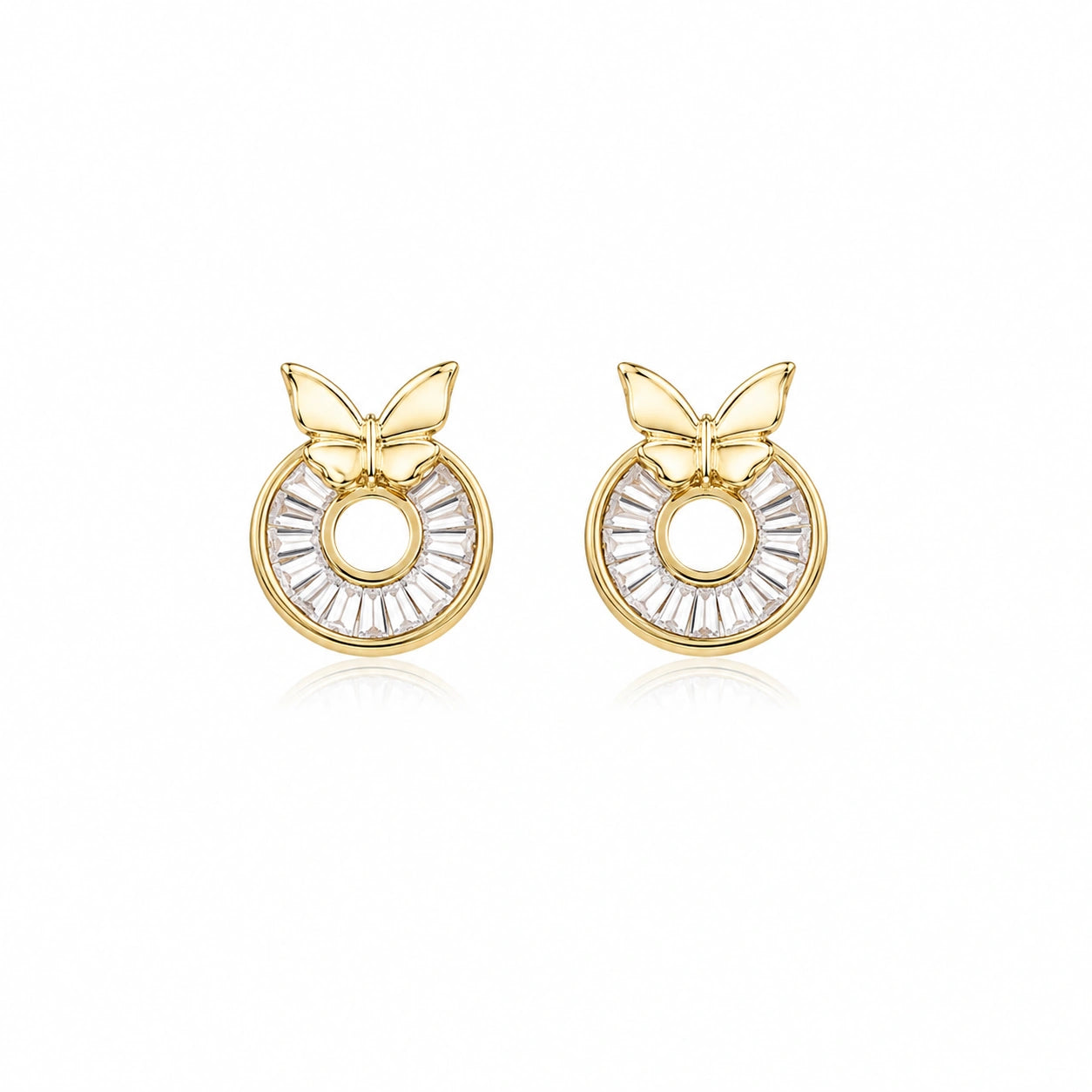 Butterfly Halo Studs