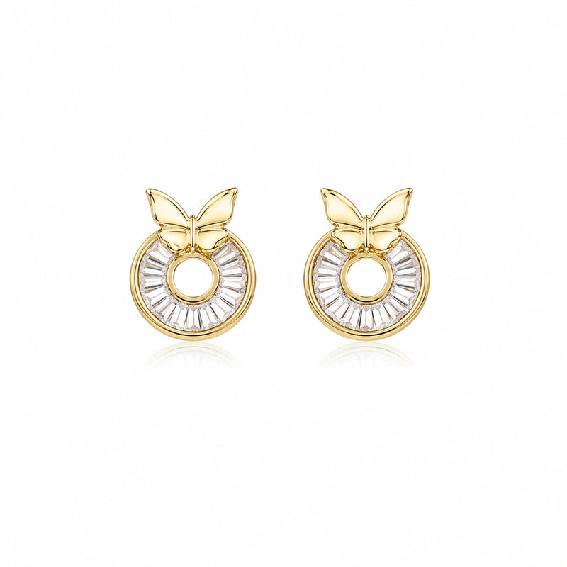 Butterfly Halo Studs