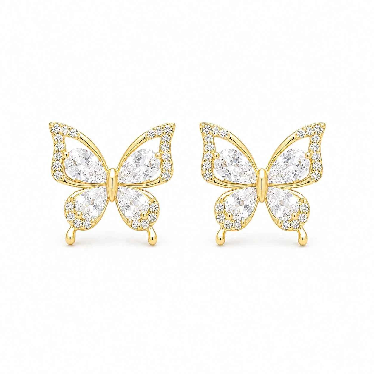 Butterfly Sparkle Stud Earrings