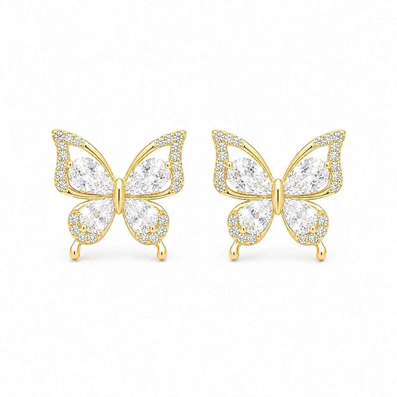 Butterfly Sparkle Stud Earrings