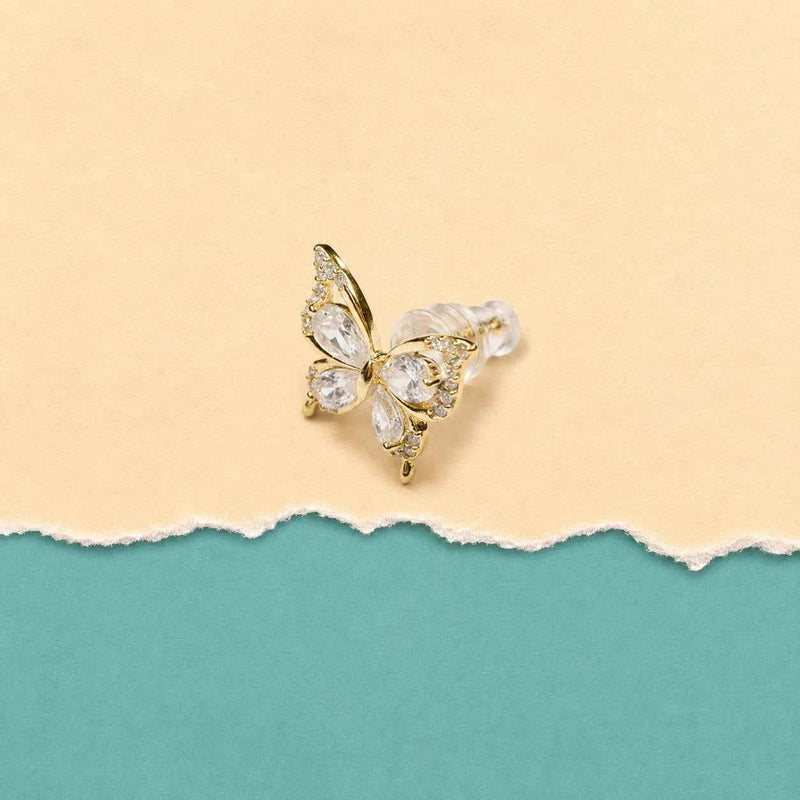 Butterfly Sparkle Stud Earrings