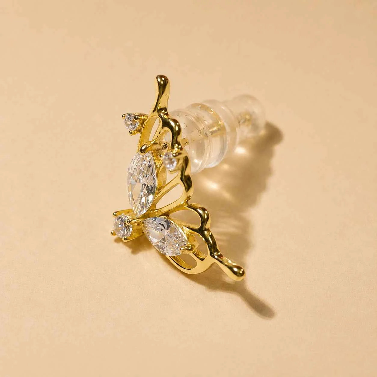 Butterfly Wing Stud Earrings